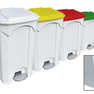 Poubelle à pédale 90l – gamme alimentaire | disponible en plusieurs coloris - TAMPEL