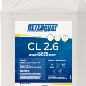 Eau de javel 2.6% le bidon de 5 litres - HYDRACHIM