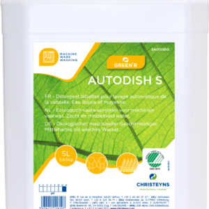 Autodish s détergent écologique pour lave-vaisselle. eau douce et moyennement douce. bidon 5l - CHRISTEYNS