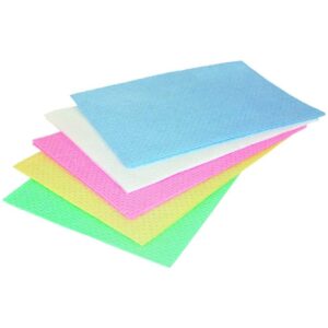 Lavette non tissée ajourée 50x35cm - lot de 25 - coloris au choix - LAMATEX