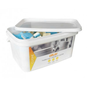 Pastilles lave-vaisselle tri-couches – 20g en sachet hydrosoluble - seau de 3kg - HYDRACHIM