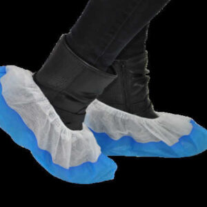 Surchaussure plp blanche avec semelle bleue colis de 300 - PROMOSAC