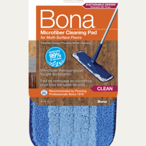Pad lavable velcro en microfibres pour spray mop - BONA - Nettoyant multi-surfaces